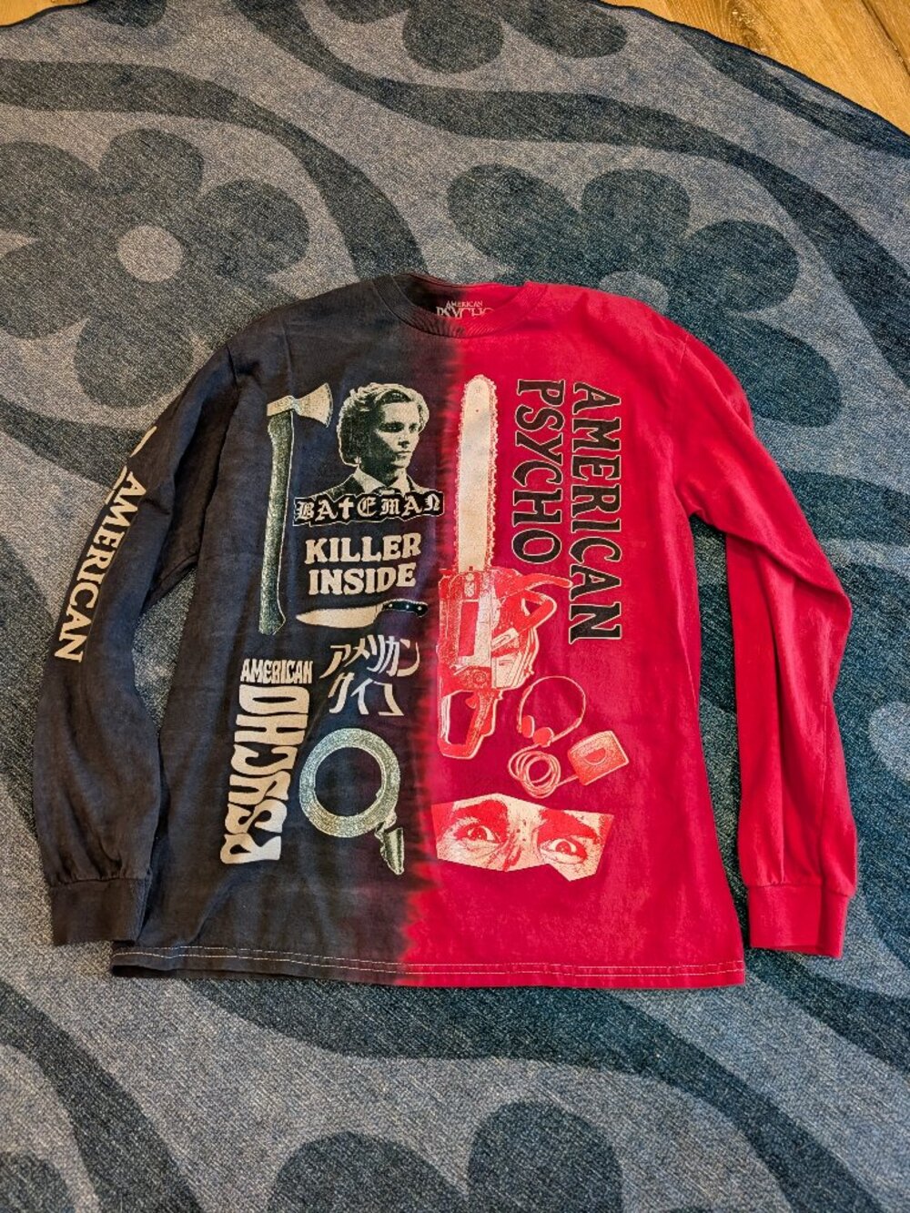 Men's Long Sleeved American Psycho T-Shirt: Size Small